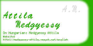 attila medgyessy business card